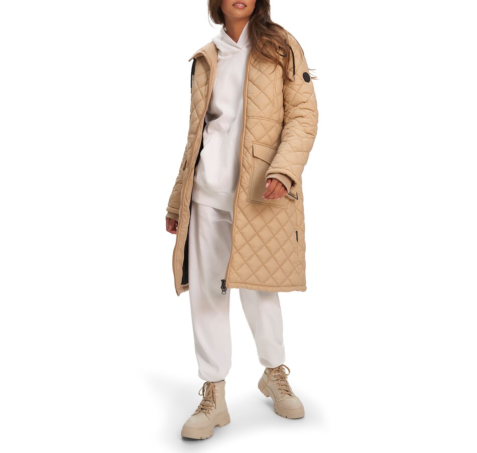 Image 708345_CML.jpg, Product 708-345 / Price $270.00, Noize Sissel Diamond Quilt Long Lightweight Puffer from Noize on TSC.ca's Fashion department