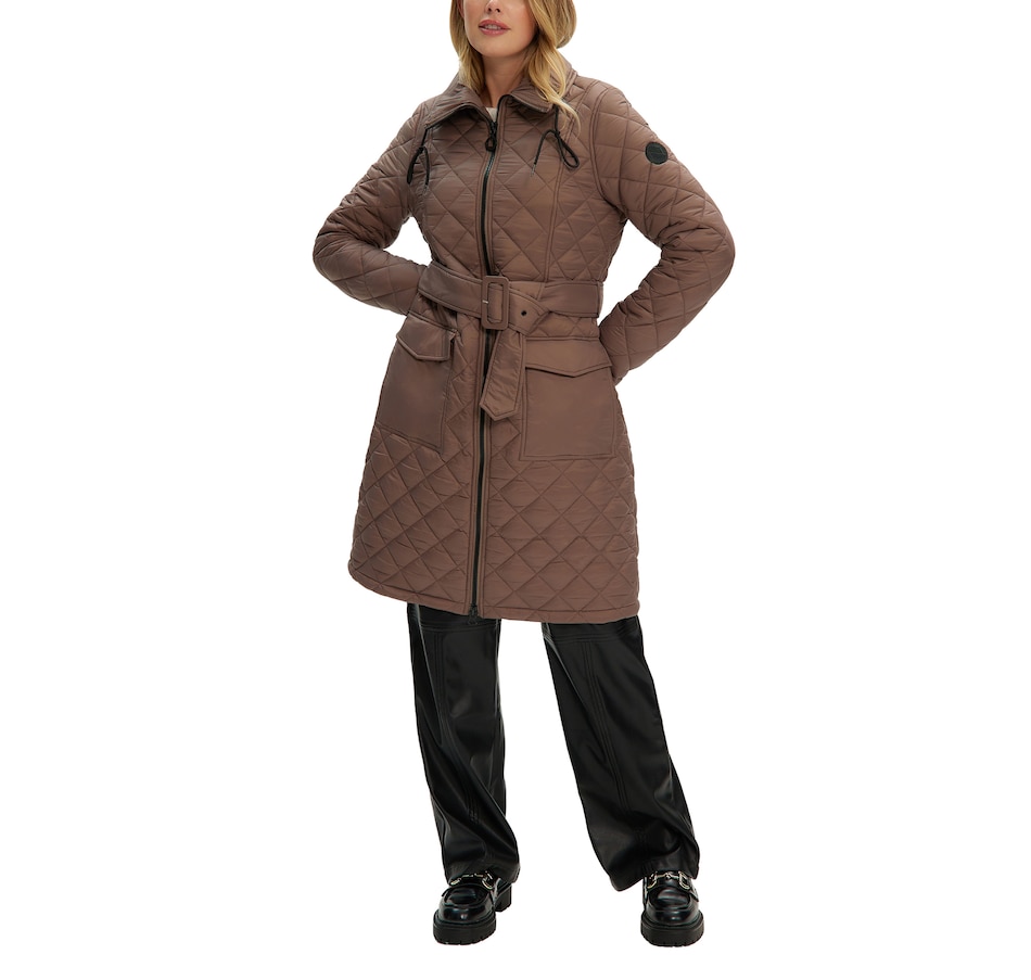 Image 708345_LTREE.jpg, Product 708-345 / Price $270.00, Noize Sissel Diamond Quilt Long Lightweight Puffer from Noize on TSC.ca's Fashion department