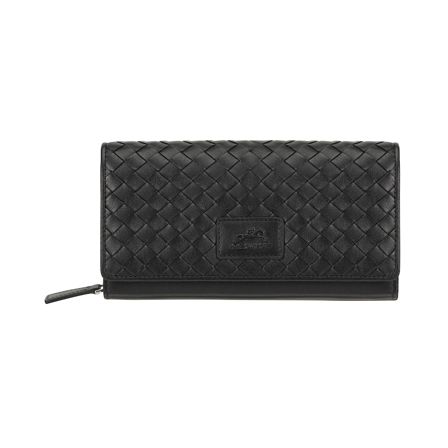 Image 708414_BLK.jpg, Product 708-414 / Price $94.99, Mancini Basketweave Collection Ladies RFID Secure Clutch Wallet from Mancini Fine Leather on TSC.ca's Fashion department