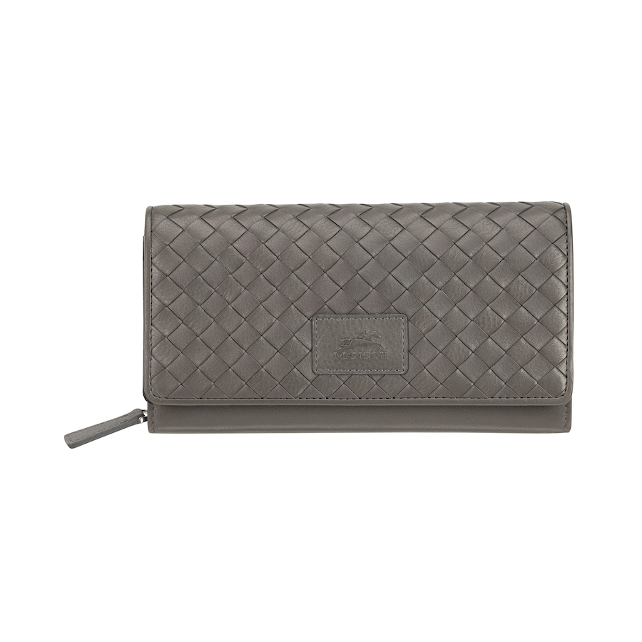 Image 708414_GRY.jpg, Product 708-414 / Price $94.99, Mancini Basketweave Collection Ladies RFID Secure Clutch Wallet from Mancini Fine Leather on TSC.ca's Fashion department