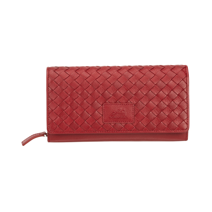 Image 708414_RED.jpg, Product 708-414 / Price $94.99, Mancini Basketweave Collection Ladies RFID Secure Clutch Wallet from Mancini Fine Leather on TSC.ca's Fashion department