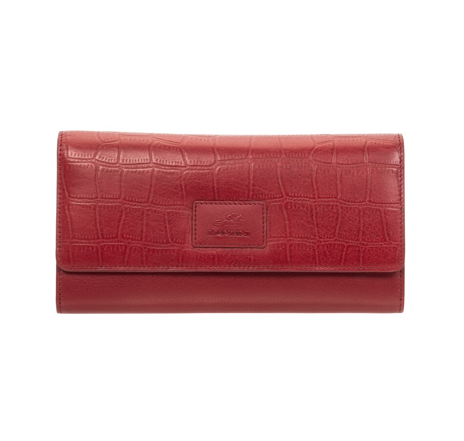 Clothing & Shoes - Handbags - Wallets - Mancini Croco Collection Ladies ...
