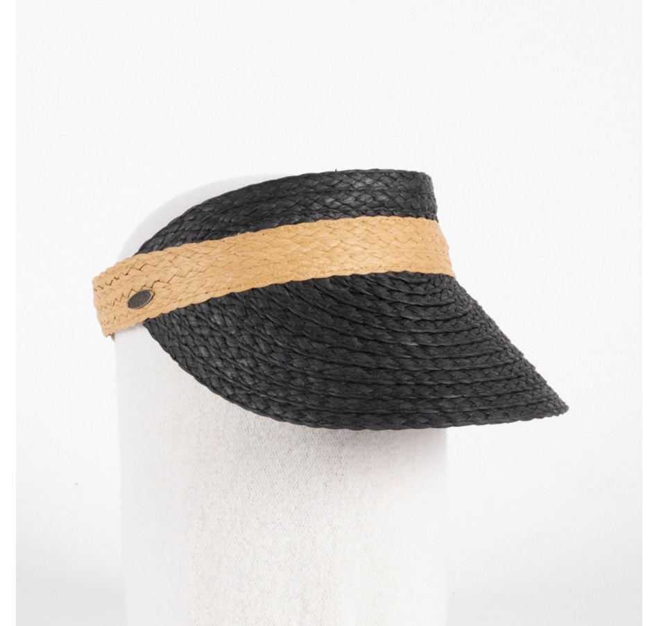 Image 708493_BLK.jpg, Product 708-493 / Price $29.00, Canadian Hat Vero Paper Straw Visor from Canadian Hat on TSC.ca's Fashion department