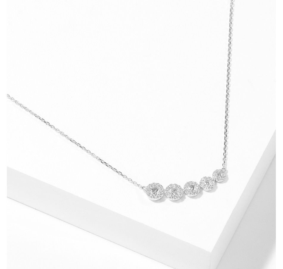 Image 708563.jpg, Product 708-563 / Price $1,699.99, 14K White Gold 0.57ctw Diamond Necklace from Diamond Show on TSC.ca's Jewellery department