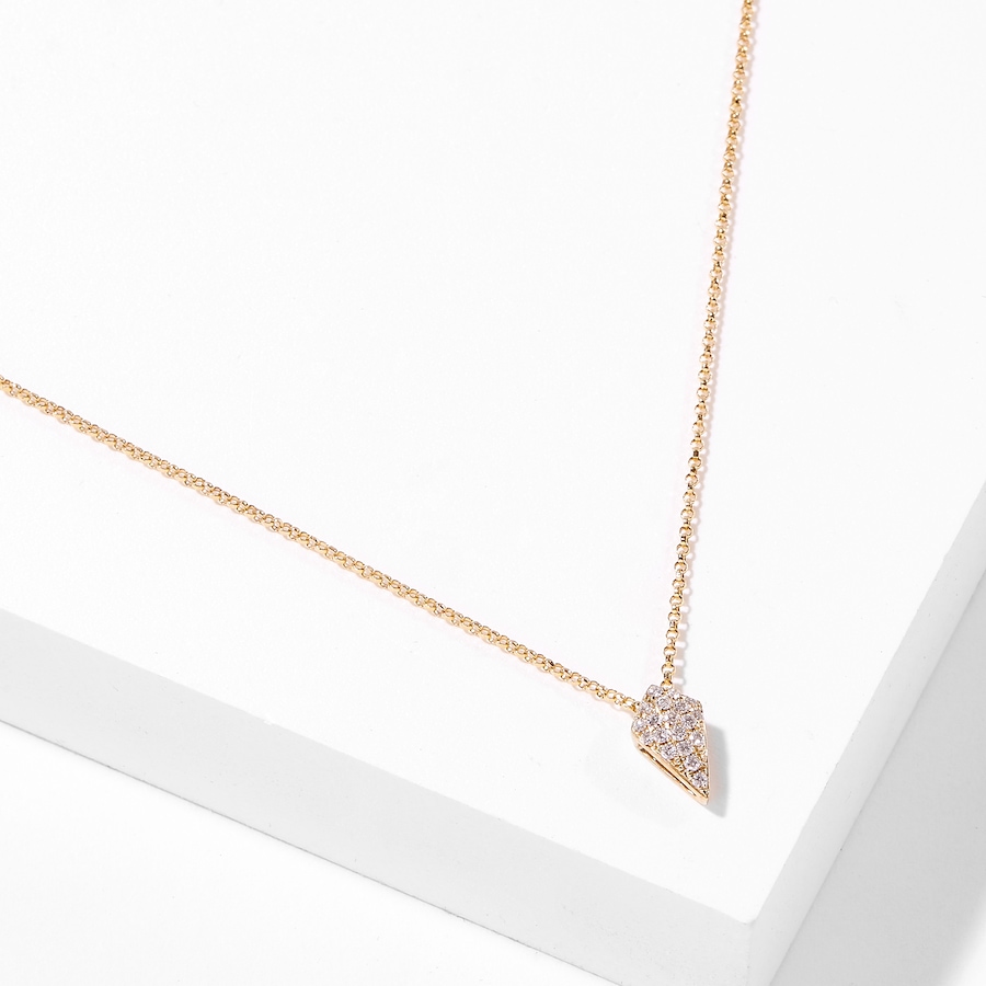 Image 708596.jpg, Product 708-596 / Price $629.99, 10K Yellow Gold 0.13ctw Diamond Spear Necklace from Diamond Show on TSC.ca's Jewellery department