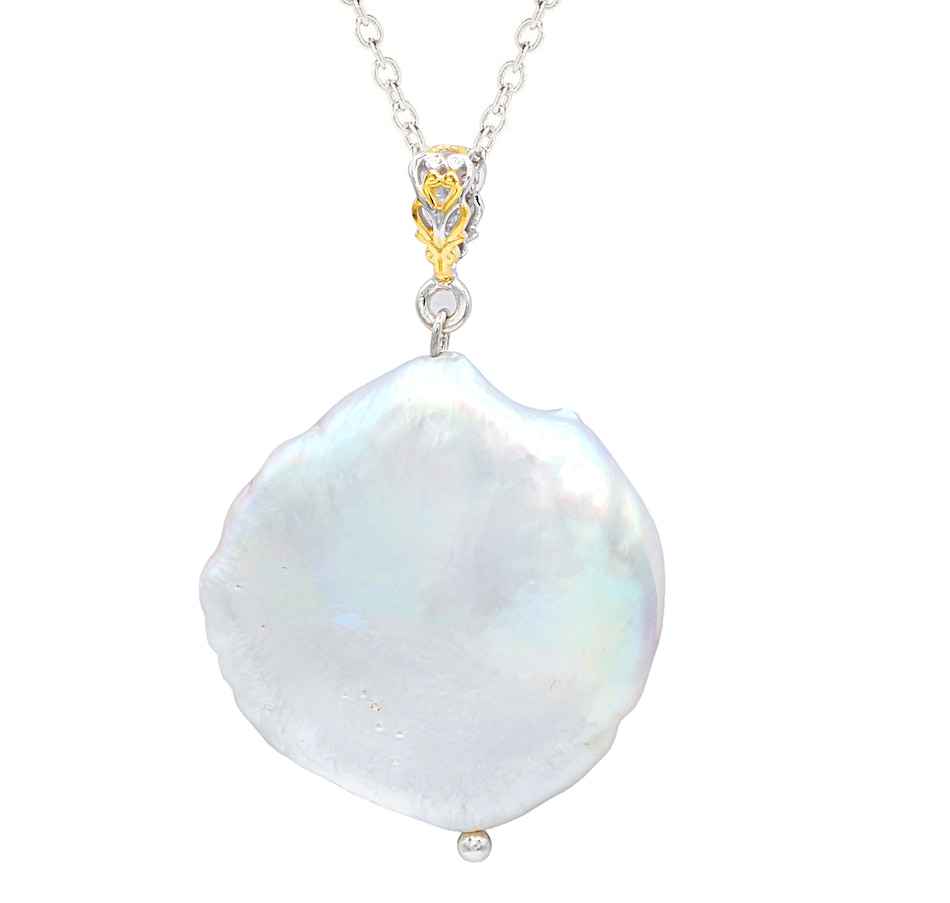Image 708700_MVE.jpg, Product 708-700 / Price $121.99, Gems en Vogue Palladium Silver Pearl Pendant from Gems En Vogue on TSC.ca's Jewellery department