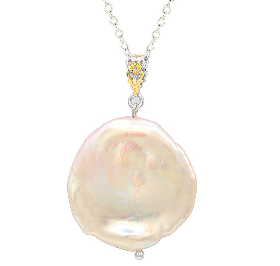 Image 708700_PCH.jpg, Product 708-700 / Price $121.99, Gems en Vogue Palladium Silver Pearl Pendant from Gems En Vogue on TSC.ca's Jewellery department