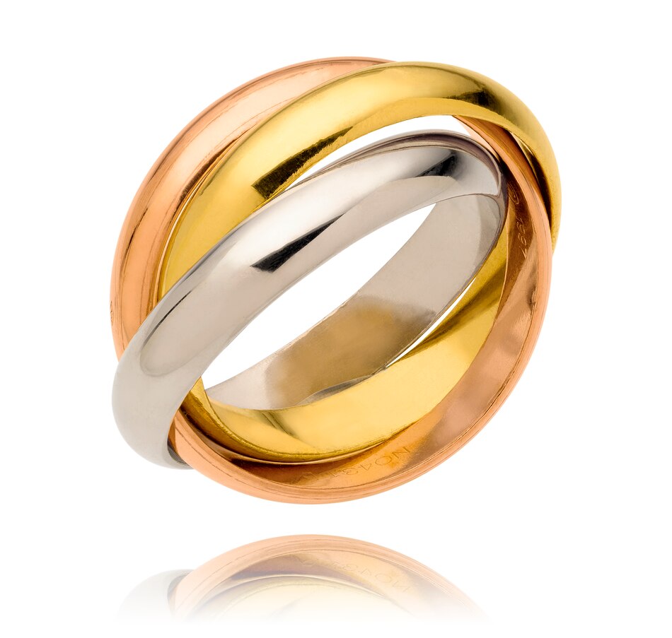 Image 708937.jpg, Product 708-937 / Price $2,995.00, Unisex 18KT Tri-Colour 'CARTIER' Trinity Ring from Estate Originals on TSC.ca's Jewellery department