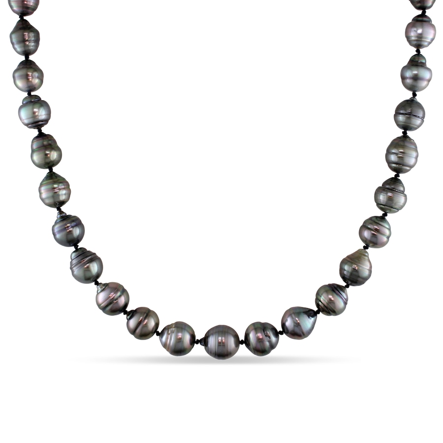 Image 708991.jpg, Product 708-991 / Price $799.99, 14K White Gold 8-11mm Tahitian Pearl Strand Necklace from The Vault on TSC.ca's Jewellery department