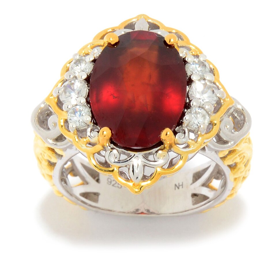 Jewellery - Rings - Halo - Gems En Vogue Palladium Silver Tanzania ...