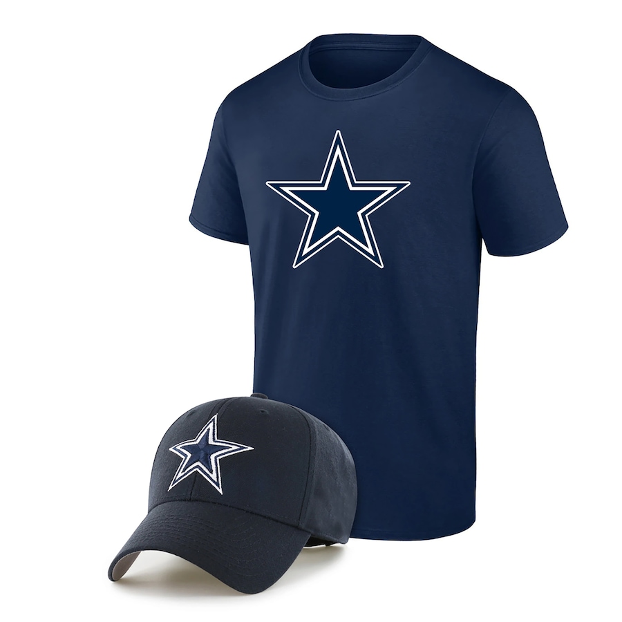Image 709232.jpg, Product 709-232 / Price $89.99, Men's Dallas Cowboys T-Shirt and Adjustable Hat Combo Pack from Fanatics on TSC.ca's Sports department
