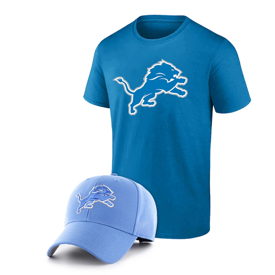 Image 709233.jpg, Product 709-233 / Price $89.99, Men's Detroit Lions T-Shirt and Adjustable Hat Combo Pack from Fanatics on TSC.ca's Sports department