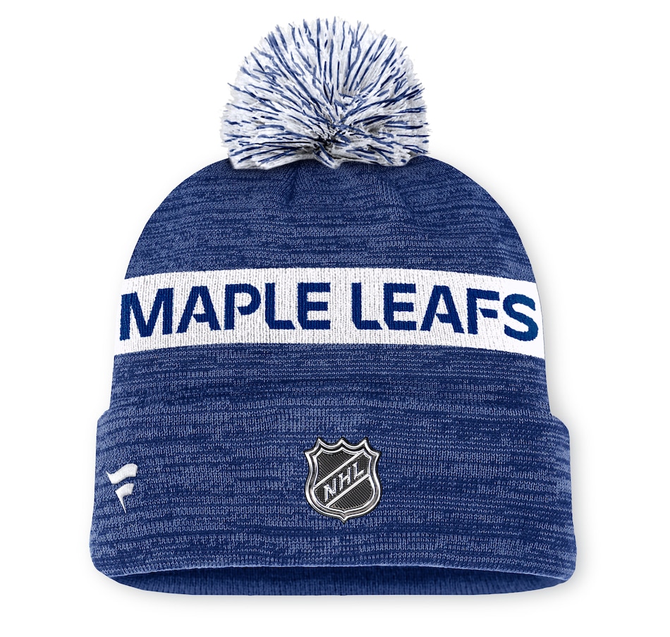 Image 709298_ALTMORE1.jpg, Product 709-298 / Price $49.99, Men's Toronto Maple Leafs Fanatics Authentic Pro Rink Cuffed Knit Hat with Pom from Fanatics on TSC.ca's Sports department
