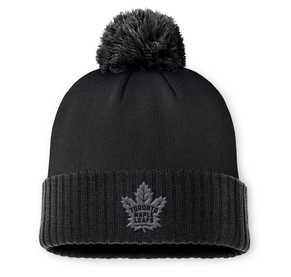 Image 709300.jpg, Product 709-300 / Price $49.99, Men's Toronto Maple Leafs Fanatics Road 7 Acrylic Cuffed Beanie with Pom from Fanatics on TSC.ca's Sports department