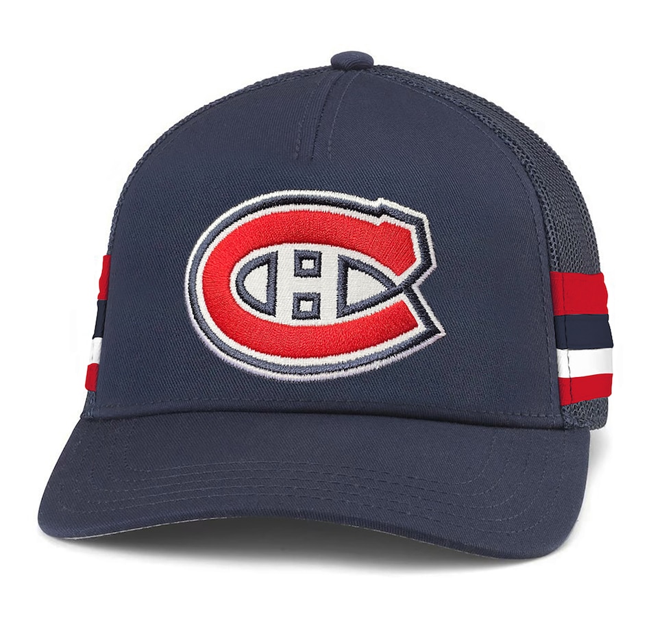 Image 709307.jpg, Product 709-307 / Price $39.99, Men's Montreal Canadiens HotFoot Stripes Trucker Hat from Fanatics on TSC.ca's Sports department