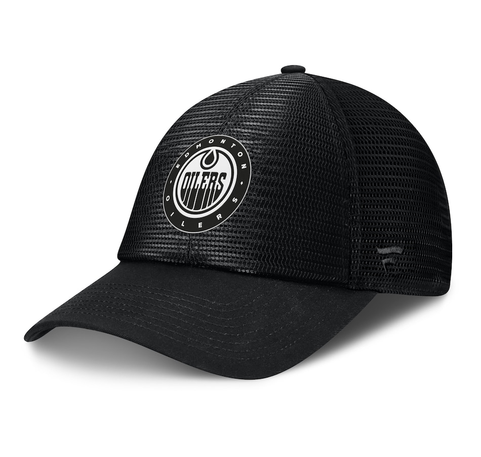 Image 709366.jpg, Product 709-366 / Price $39.99, Men's Edmonton Oilers Fanatics Black Sin Bin Mesh Adjustable Hat from Fanatics on TSC.ca's Sports department
