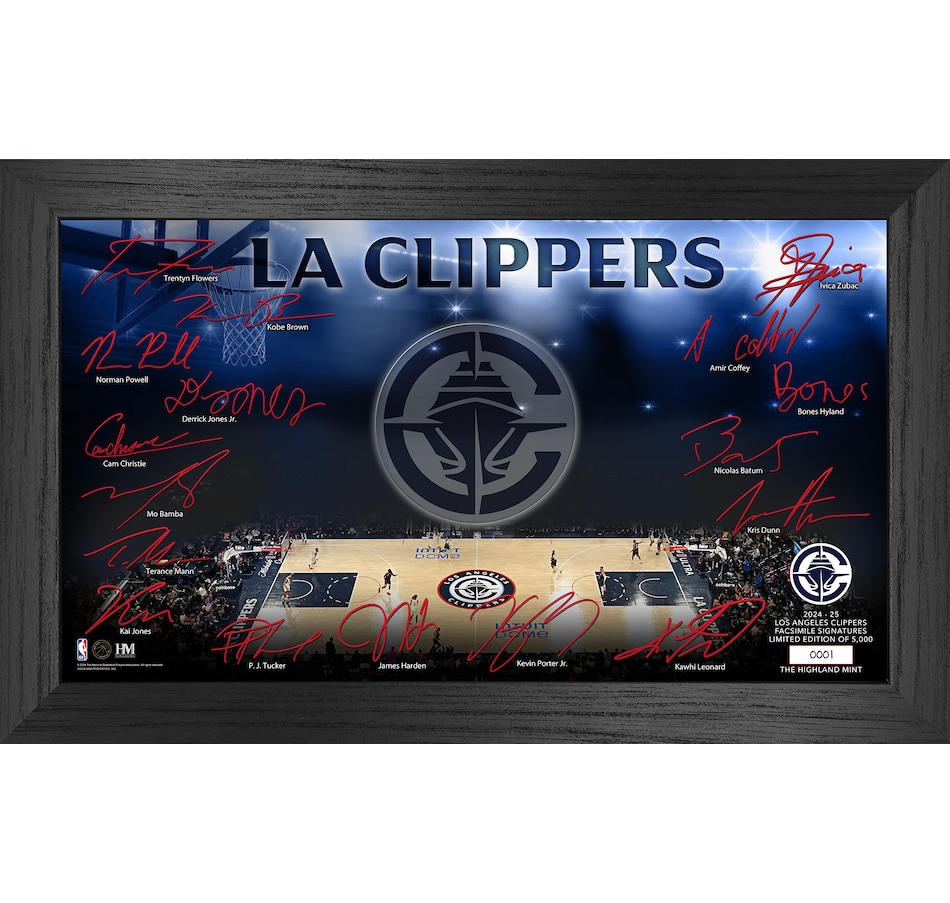 Image 709475.jpg, Product 709-475 / Price $99.99, Los Angeles Clippers 2024–25 Signature Court from Highland Mint on TSC.ca's Sports department