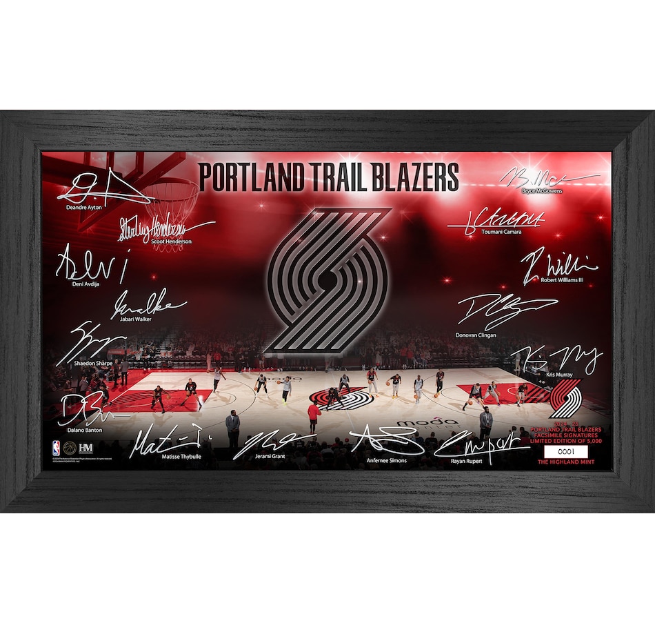 Image 709487.jpg, Product 709-487 / Price $99.99, Portland Trail Blazers 2024–25 Signature Court from Highland Mint on TSC.ca's Sports department