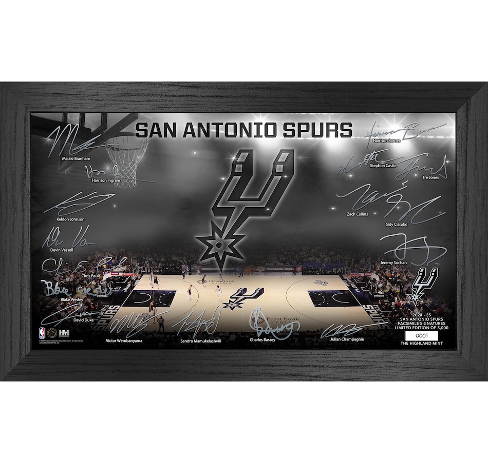 Image 709489.jpg, Product 709-489 / Price $99.99, San Antonio Spurs 2024–25 Signature Court from Highland Mint on TSC.ca's Sports department