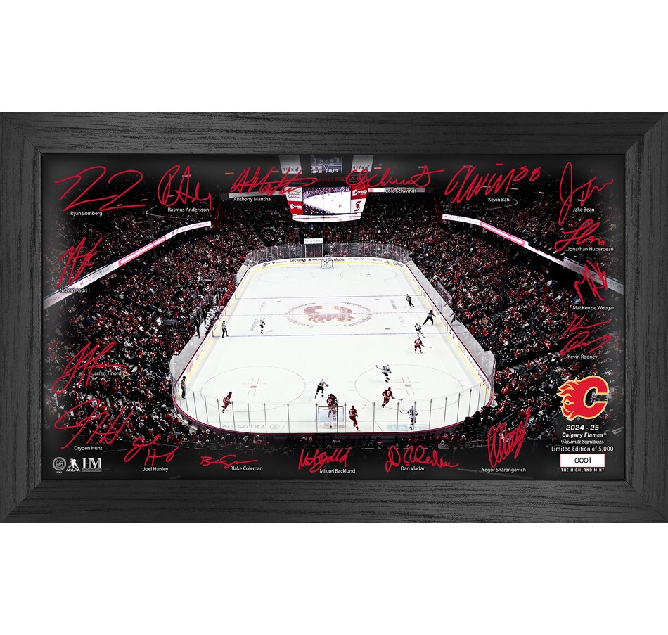 Image 709496.jpg, Product 709-496 / Price $99.99, Calgary Flames 2024–25 Signature Rink from Highland Mint on TSC.ca's Sports department