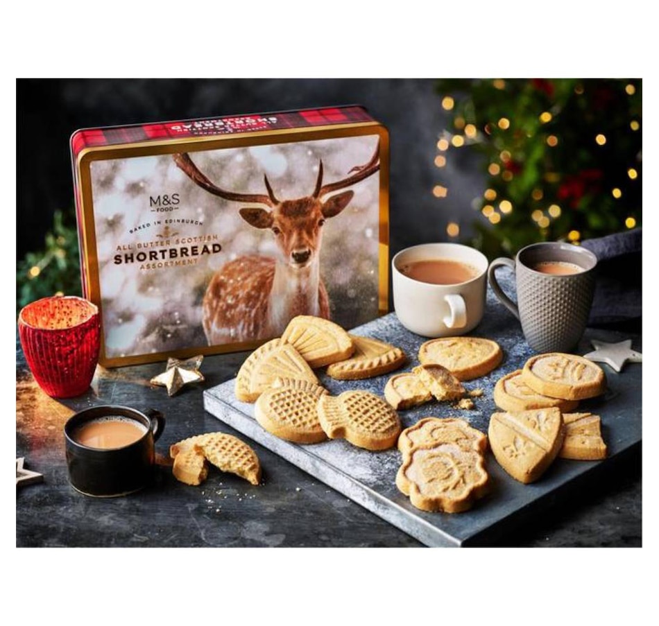Kitchen - Food & Drinks - Sweet & Savoury Treats - Sweet Snacks - Marks And  Spencer Stag Shortbread Tin- 650g - Online Shopping for Canadians