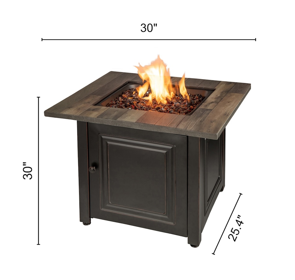Image 709585_ALTMORE2.jpg, Product 709-585 / Price $649.99, Endless Summer The Burlington LP Square Gas Fire Pit 30" from Endless Summer on TSC.ca's Home & Garden department