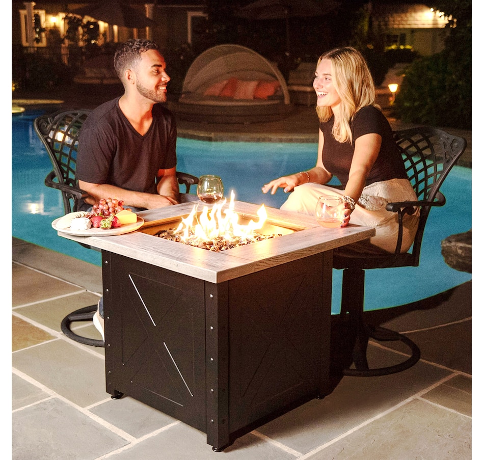 Image 709589_ALTMORE5.jpg, Product 709-589 / Price $649.99, Endless Summer Mason 30" Square Gas Fire Pit from Endless Summer on TSC.ca's Home & Garden department