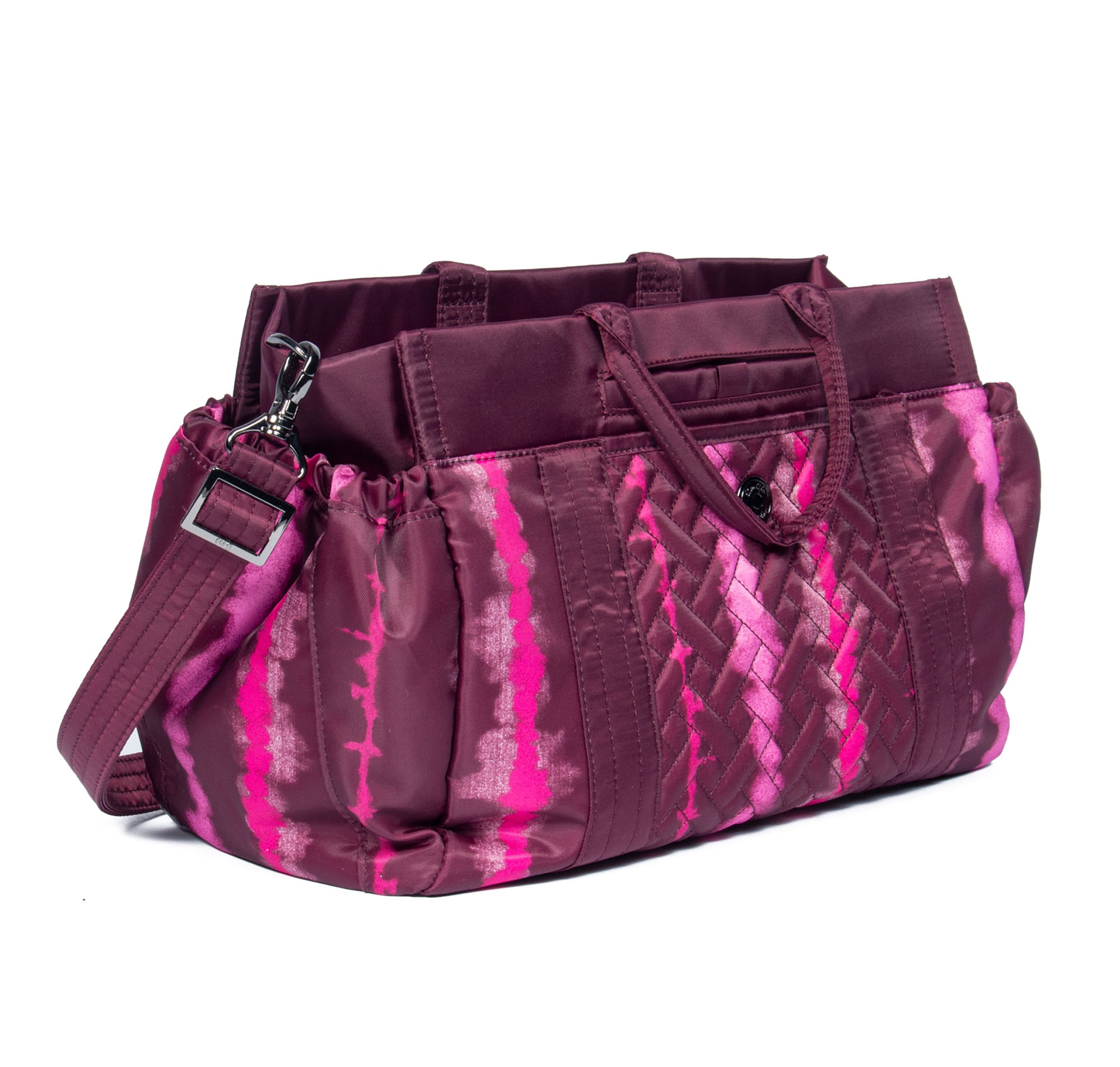 LUG ROMPER 2 convertible selling shoulder bag- Shibori wine