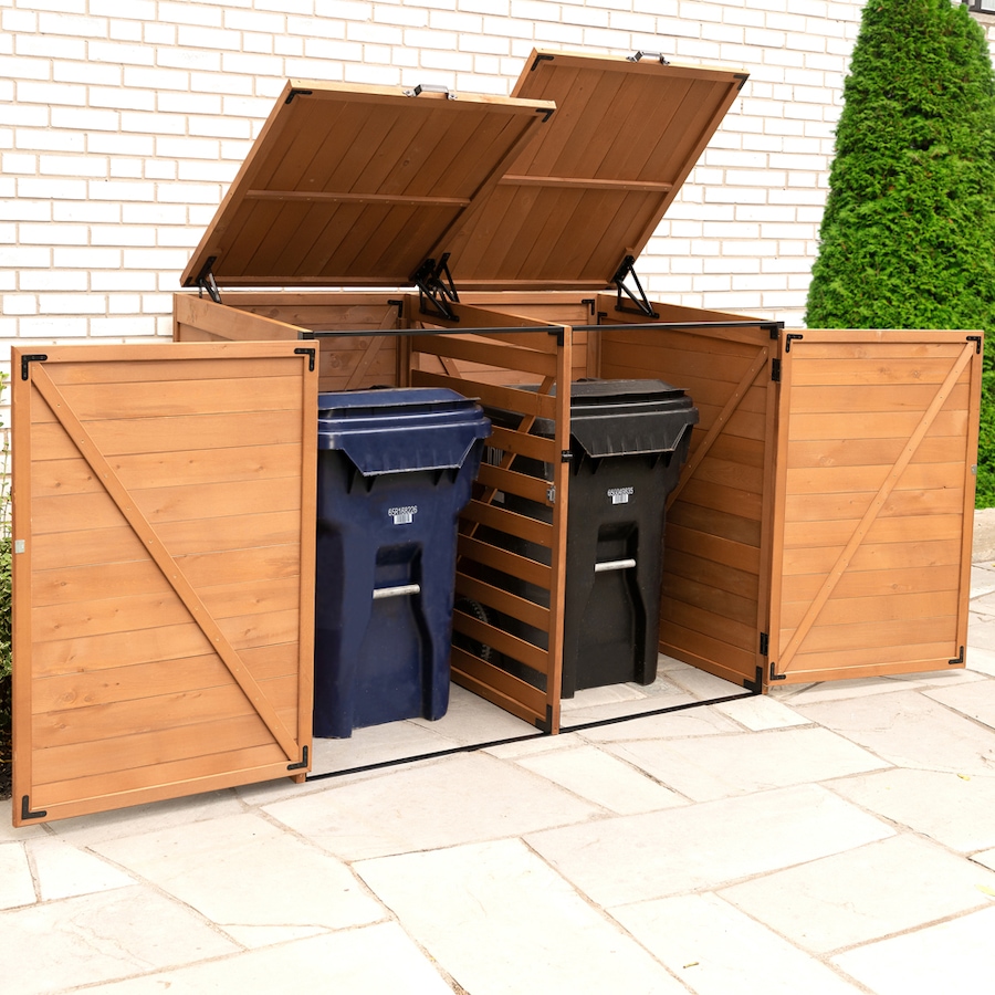 Image 709699.jpg, Product 709-699 / Price $759.97, Leisure Season Medium Horizontal Recycling And Trash Storage Shed from Leisure Season on TSC.ca's Home & Garden department
