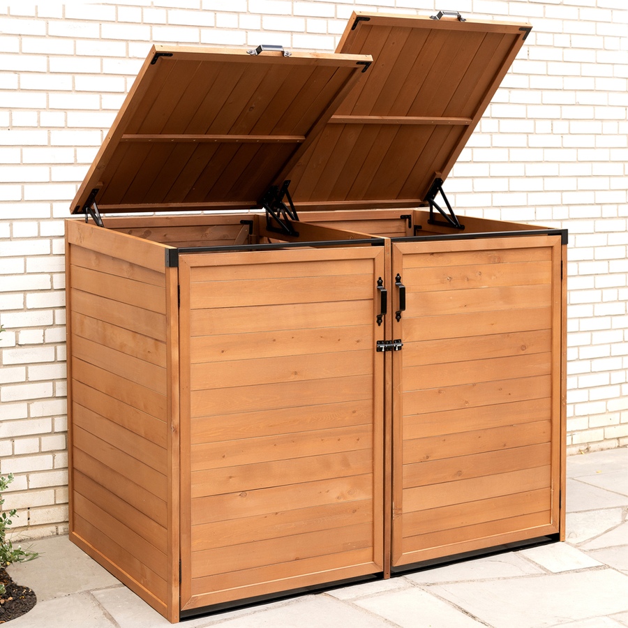 Image 709699_ALTMORE2.jpg, Product 709-699 / Price $759.97, Leisure Season Medium Horizontal Recycling And Trash Storage Shed from Leisure Season on TSC.ca's Home & Garden department