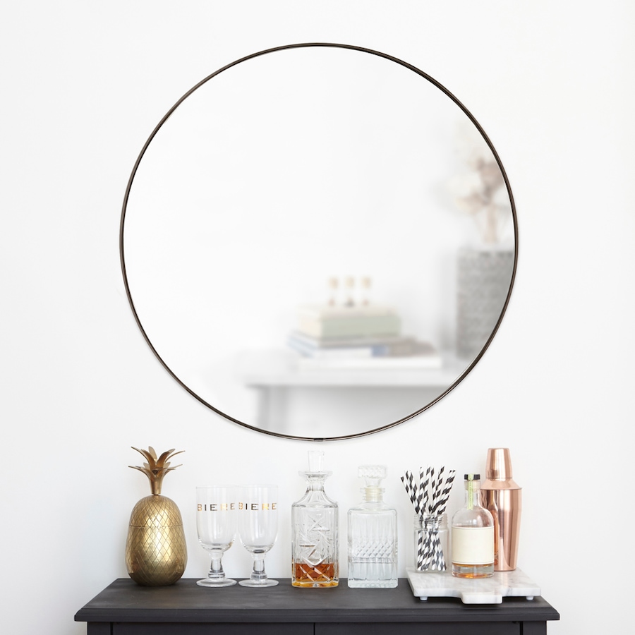Image 709729_ALTMORE2.jpg, Product 709-729 / Price $150.00, Umbra Hubba Round Metal Wall Mirror from Umbra on TSC.ca's Home & Garden department