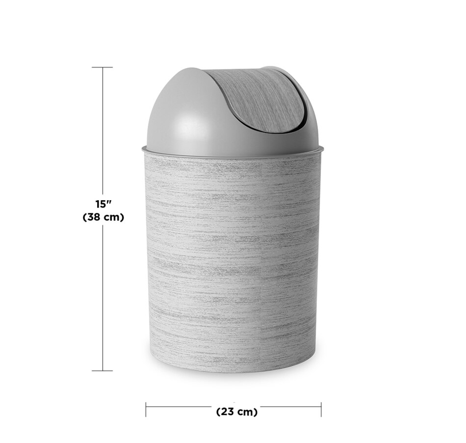 Home & Garden Bedding & Bath Bath Accessories Umbra Mezzo SwingTop Trash Can, 2.5Gallon