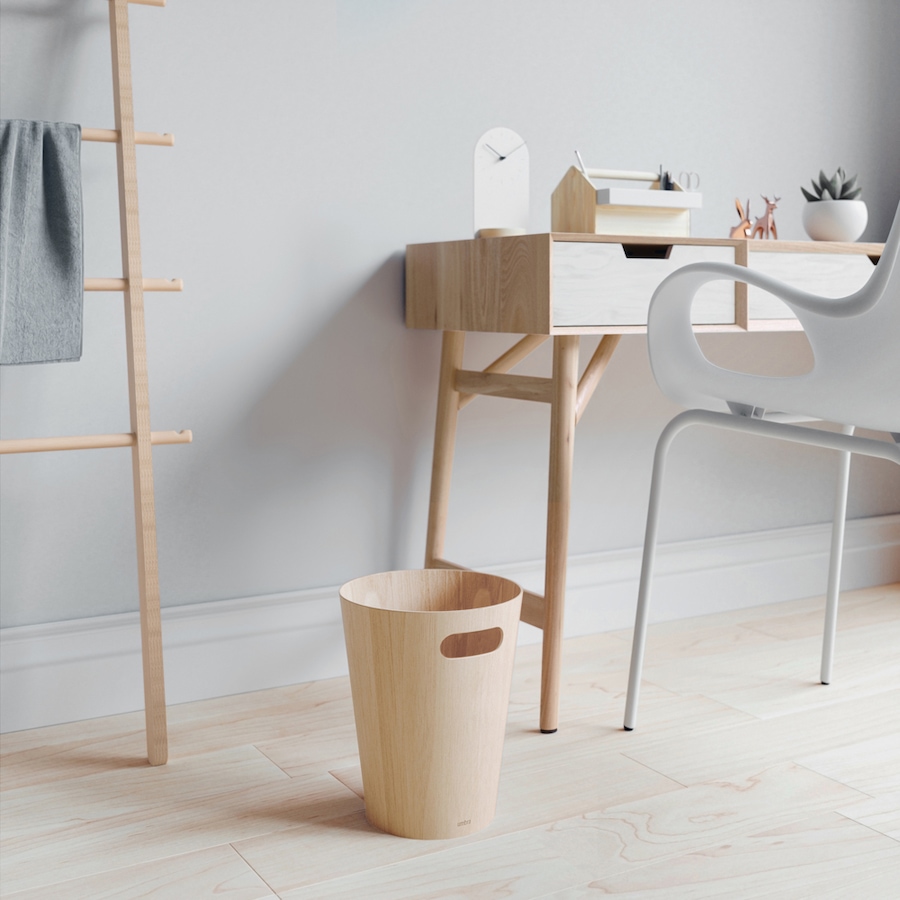 Image 709757_ALTMORE3.jpg, Product 709-757 / Price $30.00, Umbra Woodrow Trash Can, 2-Gallon (7.5 L) Capacity from Umbra on TSC.ca's Home & Garden department