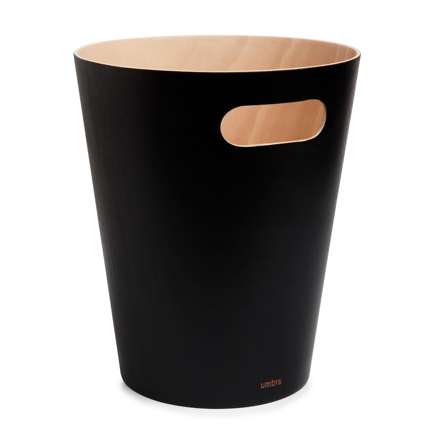 Image 709757_BLK.jpg, Product 709-757 / Price $30.00, Umbra Woodrow Trash Can, 2-Gallon (7.5 L) Capacity from Umbra on TSC.ca's Home & Garden department