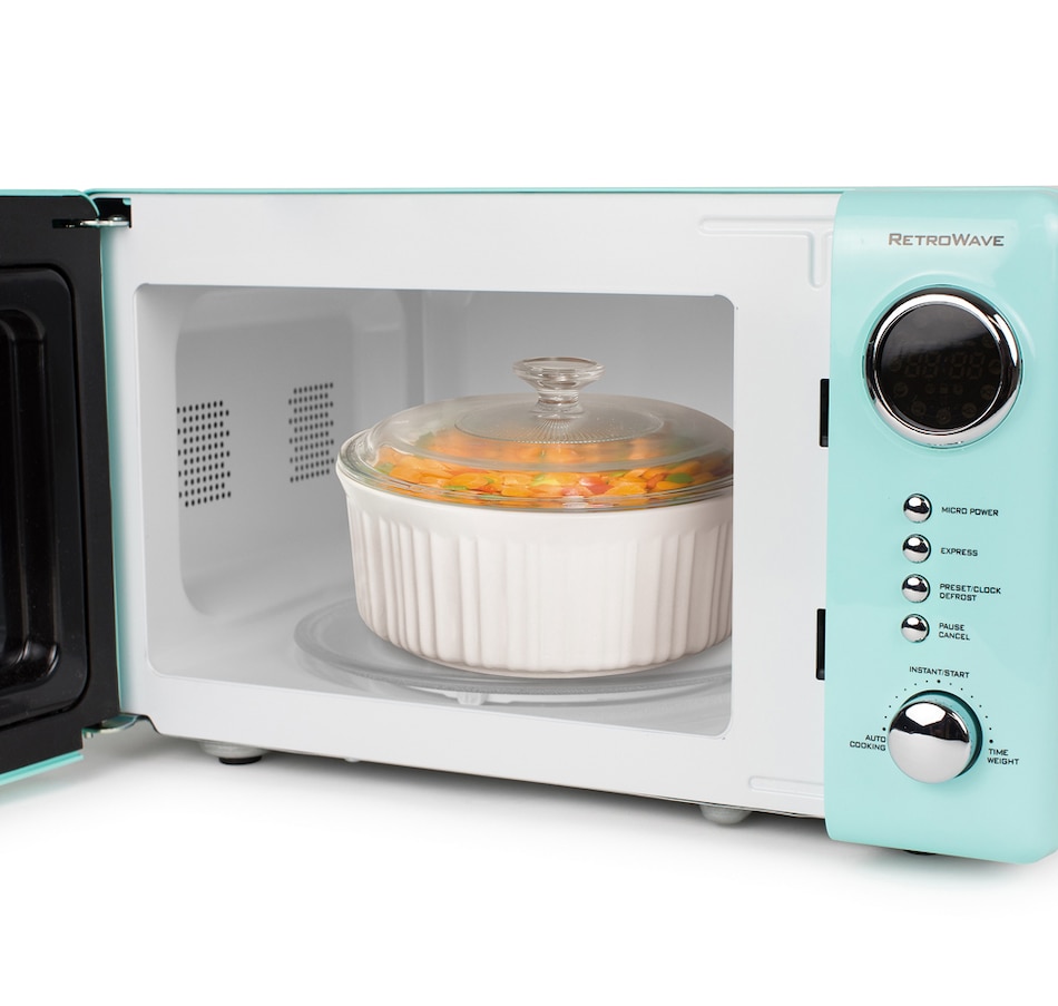 Image 709819_ALTMORE1.jpg, Product 709-819 / Price $199.99, Nostalgia Retro 7 Cu. Ft. Microwave Oven (Aqua) from Nostalgia on TSC.ca's Kitchen department