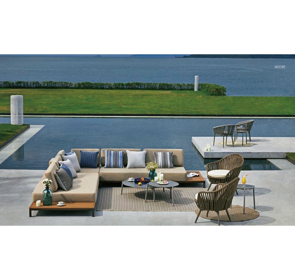 Image 709865.jpg, Product 709-865 / Price $10,499.00, Protégé Moore Sectional (champagne) from Protege on TSC.ca's Home & Garden department