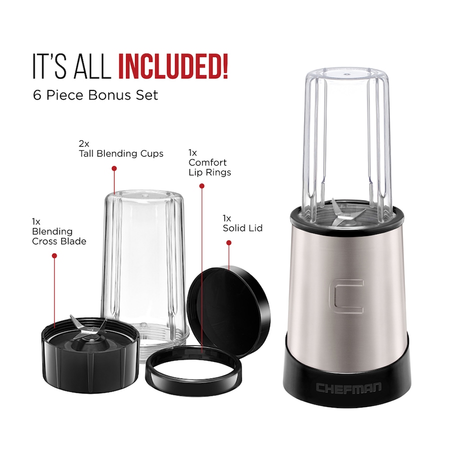 Image 709888_ALTMORE1.jpg, Product 709-888 / Price $59.99, Chefman 6-Piece Personal Blending Kit from Chefman on TSC.ca's Kitchen department