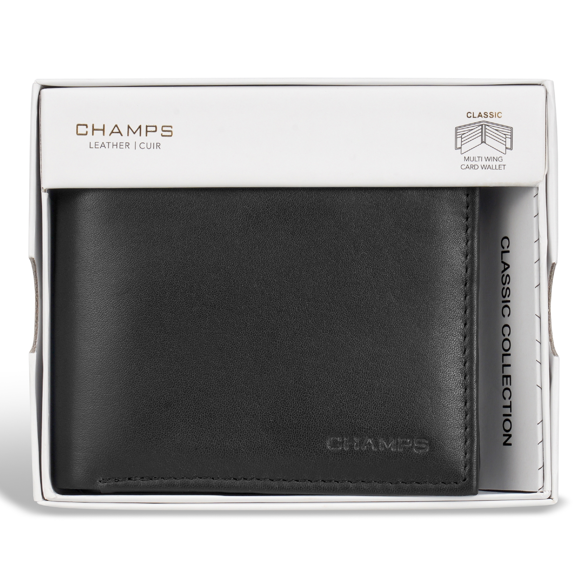 Champs Leather Multi-Wing Card Wallet - TSC.ca