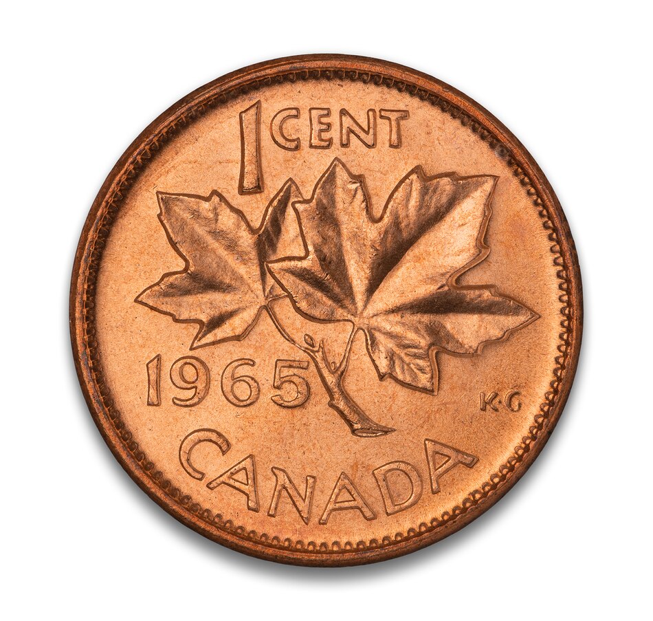 Image 711214_ALTMORE2.jpg, Product 711-214 / Price $99.95, 1965 Original Uncirculated Cent and Nickel Rolls (90 Coins Total) from The Coin Show with Steven Bromberg on TSC.ca's Coins department