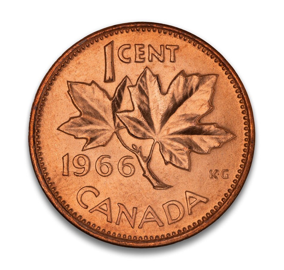 Image 711215_ALTMORE2.jpg, Product 711-215 / Price $99.95, 1966 Original Uncirculated Cent and Nickel Rolls (90 Coins Total) from The Coin Show with Steven Bromberg on TSC.ca's Coins department