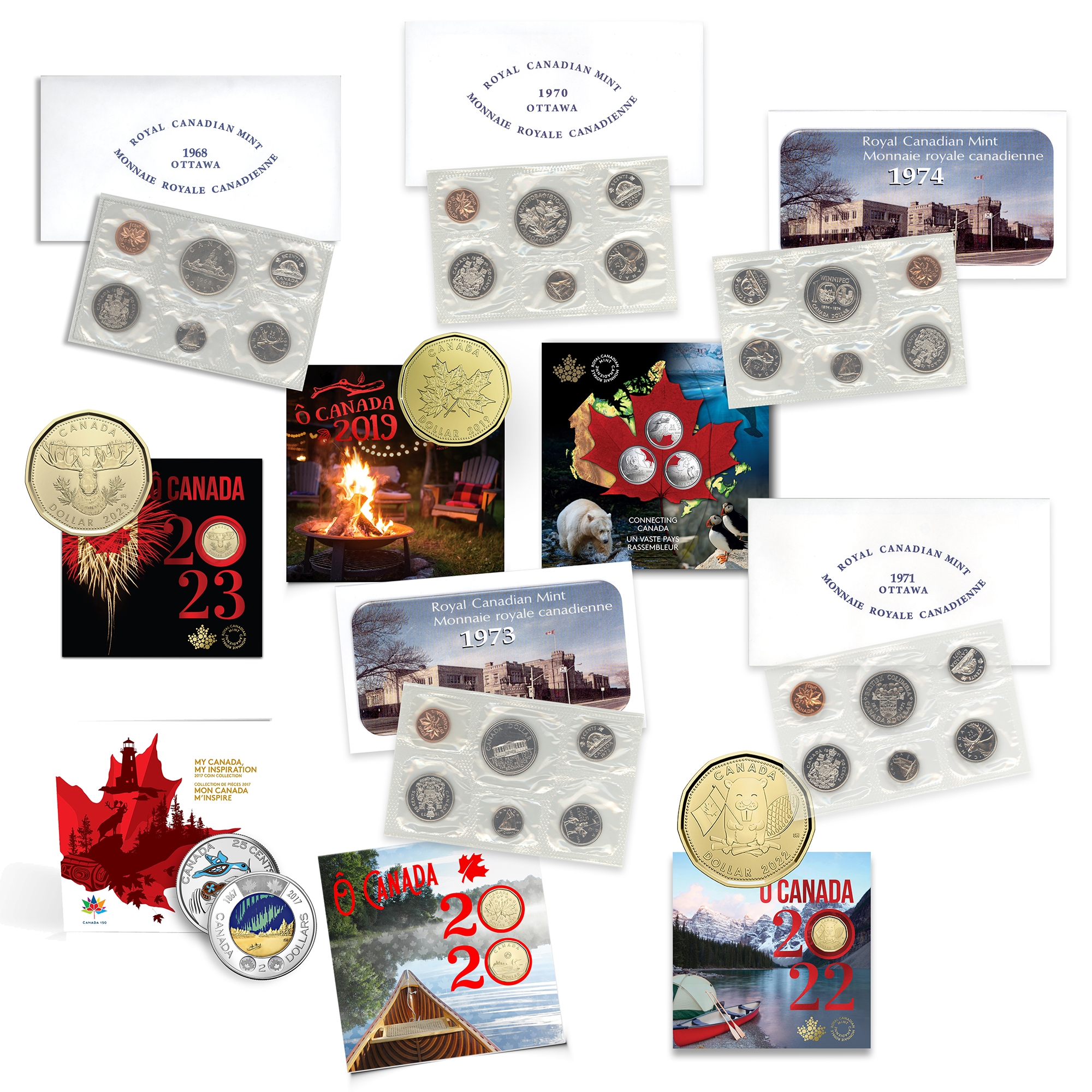 20-Piece Royal Canadian Mint Canada Collection, 1968–2022 - TSC.ca