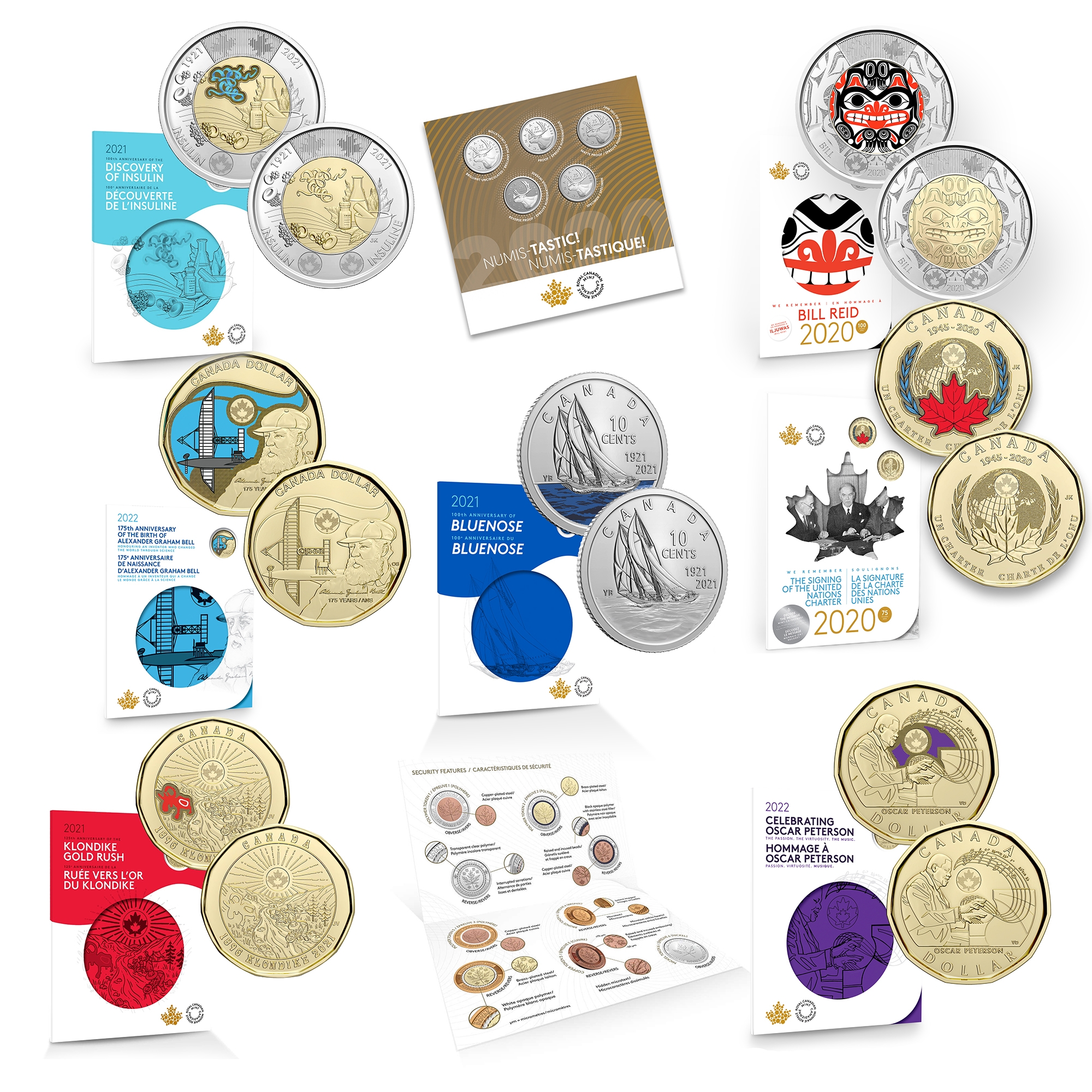 20-Piece Royal Canadian Mint Canada Collection, 1968–2022 - TSC.ca