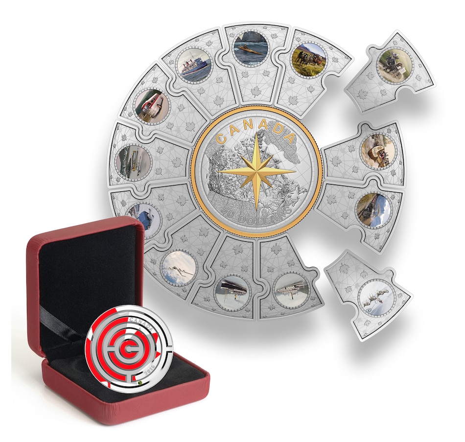 Image 711230_ALTMORE1.jpg, Product 711-230 / Price $1,999.95, 2022 Fine Silver Puzzle 14-Coin Set: Connecting Canada from The Coin Show with Steven Bromberg on TSC.ca's Coins department