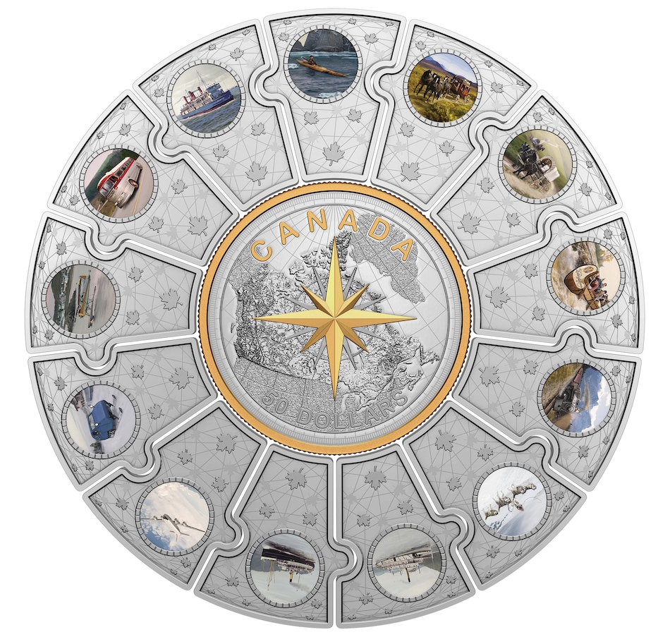 Image 711230_ALTMORE2.jpg, Product 711-230 / Price $1,999.95, 2022 Fine Silver Puzzle 14-Coin Set: Connecting Canada from The Coin Show with Steven Bromberg on TSC.ca's Coins department