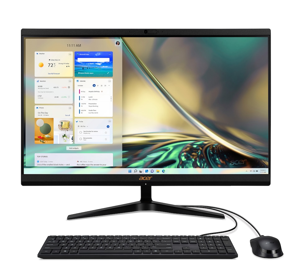 Image 711374.jpg, Product 711-374 / Price $899.99, Acer Aspire C 24 HD All-In-One Desktop Intel Core i3 8GB 512GB SSD with Wired Keyboard and Wired Mouse from Acer on TSC.ca's Electronics department