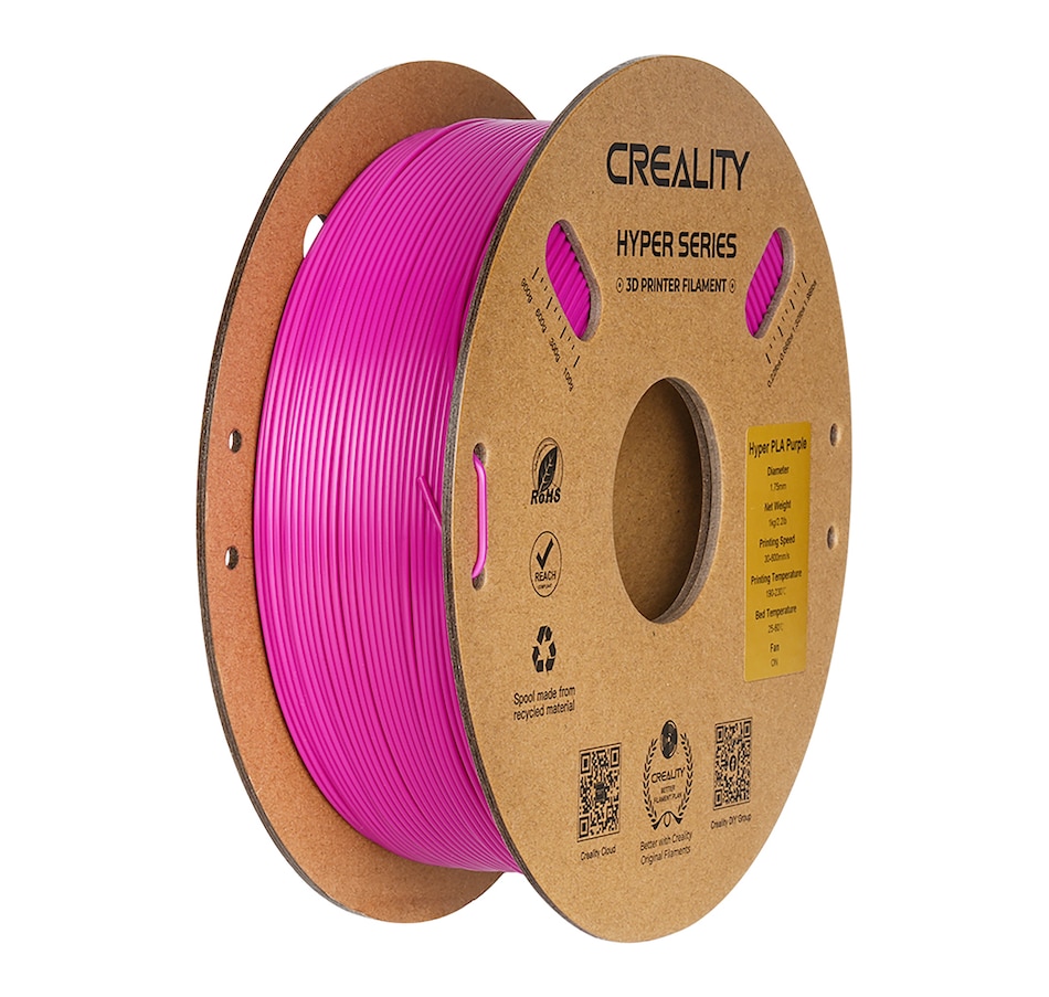 Image 711383_PUR.jpg, Product 711-383 / Price $29.99, Creality HyperPLA 3D Printing Filament (1 kg) from Creality on TSC.ca's Electronics department