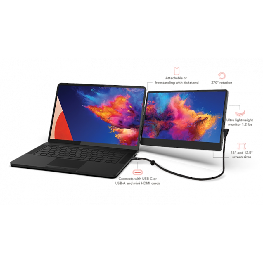 Image 711388_ALTMORE2.jpg, Product 711-388 / Price $499.99, SideTrak Laptop Monitor 14" Swivel Portable Monitor  from Side Trak on TSC.ca's Electronics department