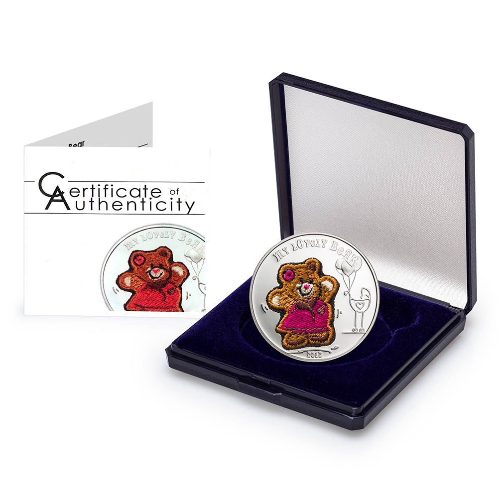 PCGS 限定2012枚　パラオ銀貨　my lovely bear  貨幣 2012 $5 Palau Sterling Silver Teddy Bear Coin - TSC.ca