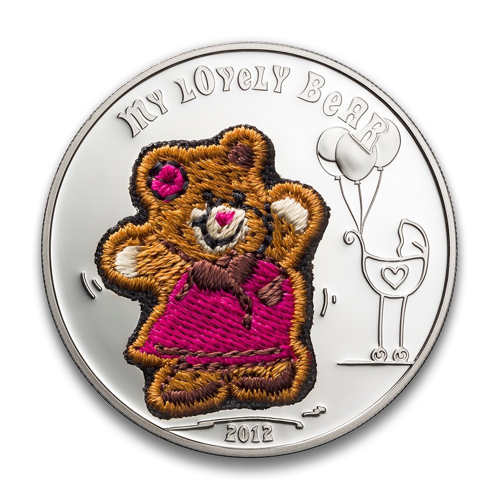 2012 $5 Palau Sterling Silver Teddy Bear Coin - TSC.ca