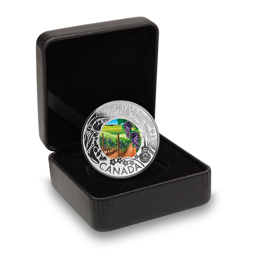 Image 711457_ALTMORE2.jpg, Product 711-457 / Price $59.95, 2019 $3 Fine Silver Coin Wine Tasting from Royal Canadian Mint (RCM) on TSC.ca's Coins department
